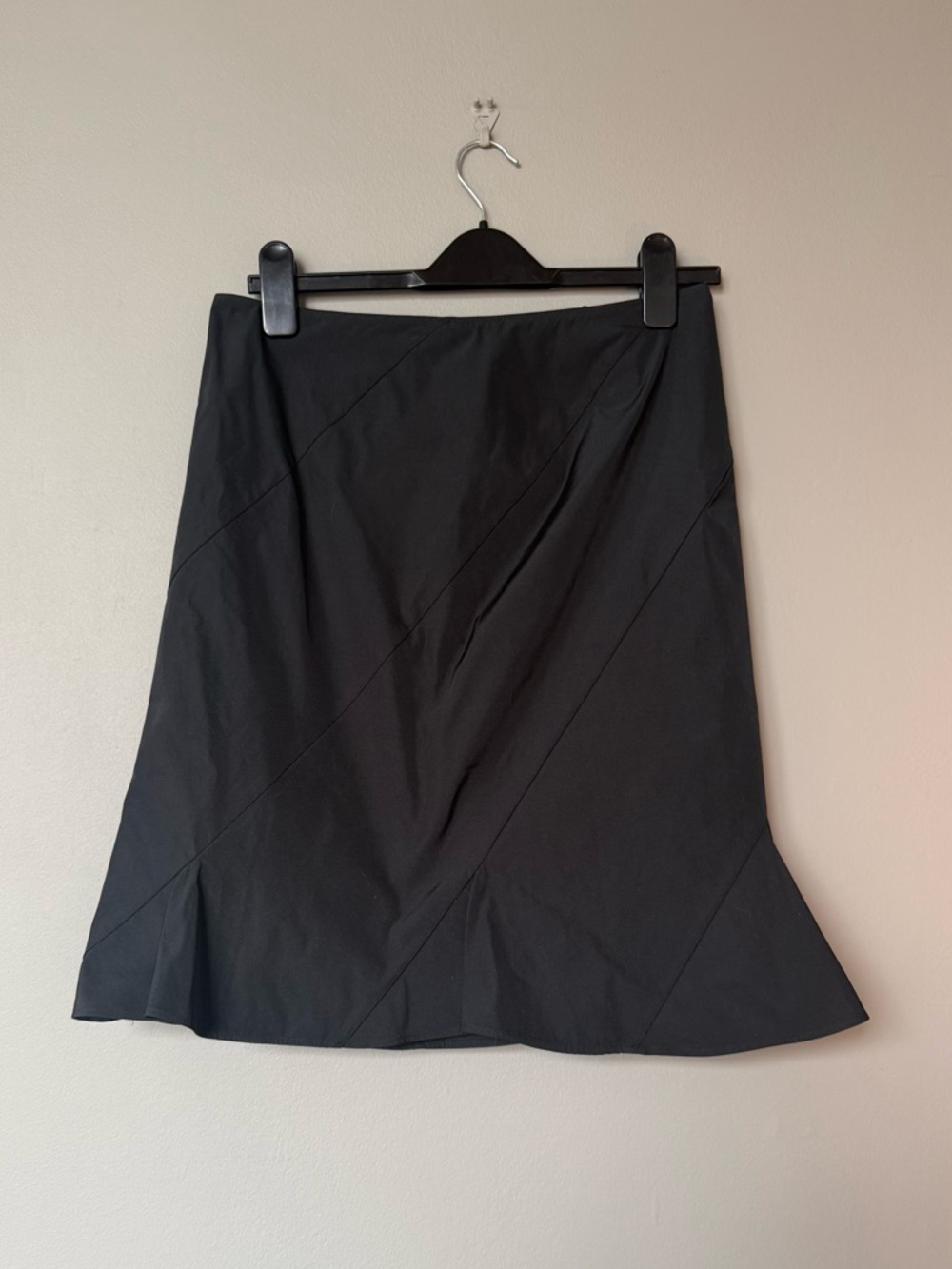 Jil Sander Black A-Line Skirt